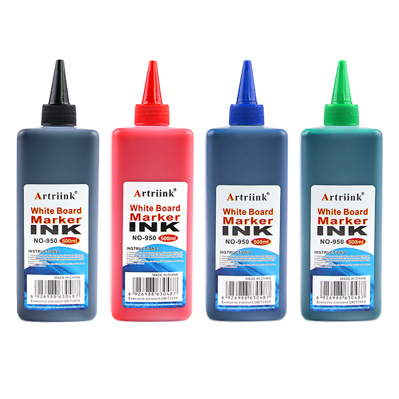 Wholesales White Board Marker Whiteboard Erasable Marker Pen Ink Ink500ml Black Blue Red Color Multicolor Customizable CN;GUA