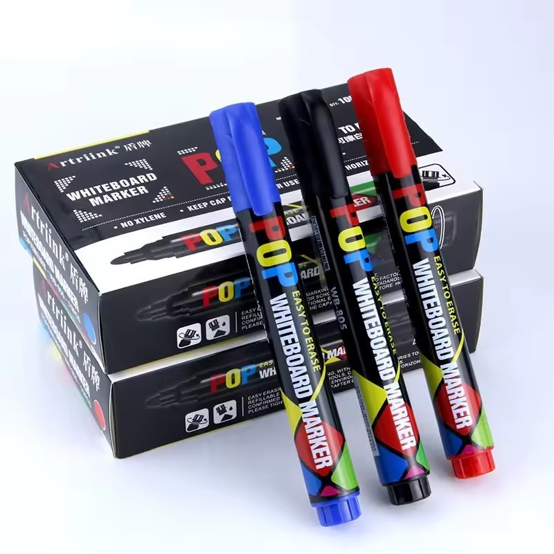 High quality school office colorful wipe clean markers pen sets refillable erasable whiteboard marker