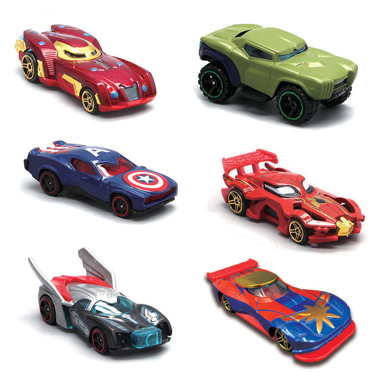 6-Pack Hot Sale Wheel Mini Diecast Car Toys 1/64 Hot Car Wheel For Toys Accessory Promotional Vehicle Gift Toy