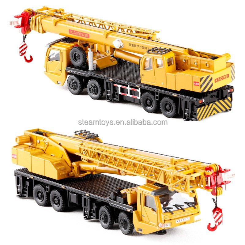 High Quality Engineering Cramler Heavy Crane Diecast Model 1:55 Scaled Metal Cargo Trucks Simulation Miniature Toys Gift