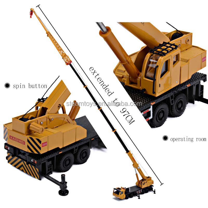 High Quality Engineering Cramler Heavy Crane Diecast Model 1:55 Scaled Metal Cargo Trucks Simulation Miniature Toys Gift