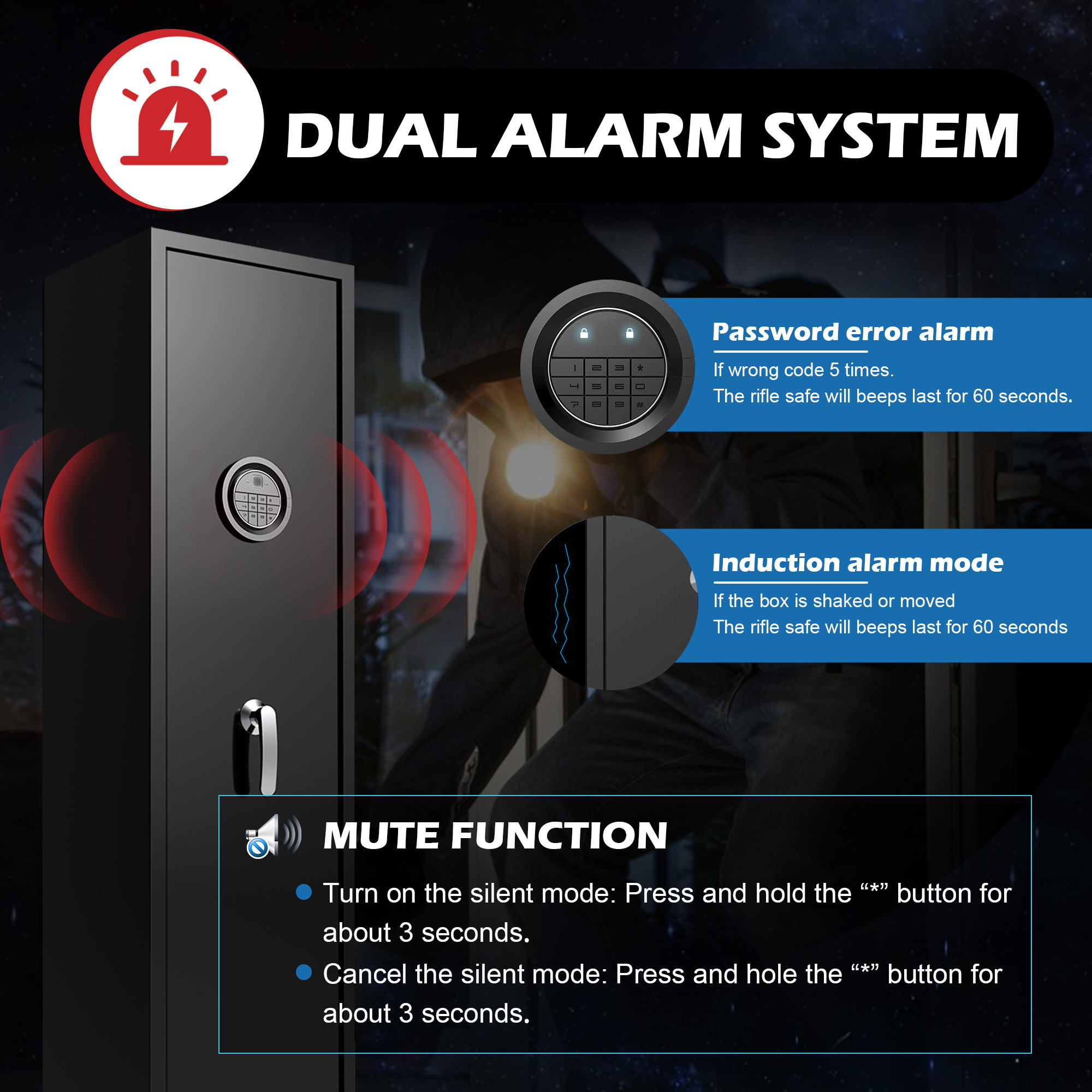 Customized Storage G - un Safe Box Electronic Keypad Safe Lock G - un