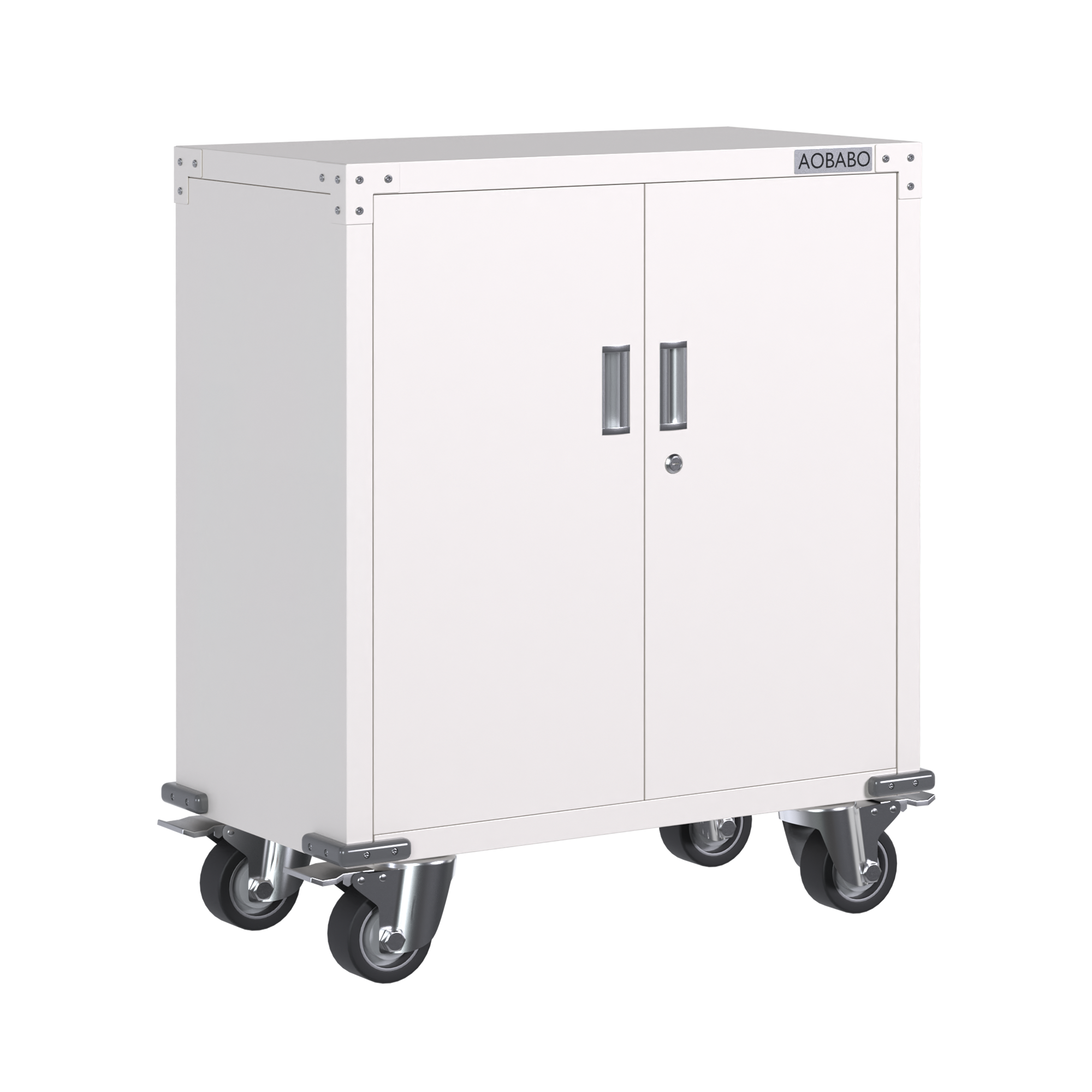 Wholesale Locker Storage Tool Cabinet with 4 Wheel Filing Mobile Office Cupboard White Stable Metal Steel Cabinet Furniture