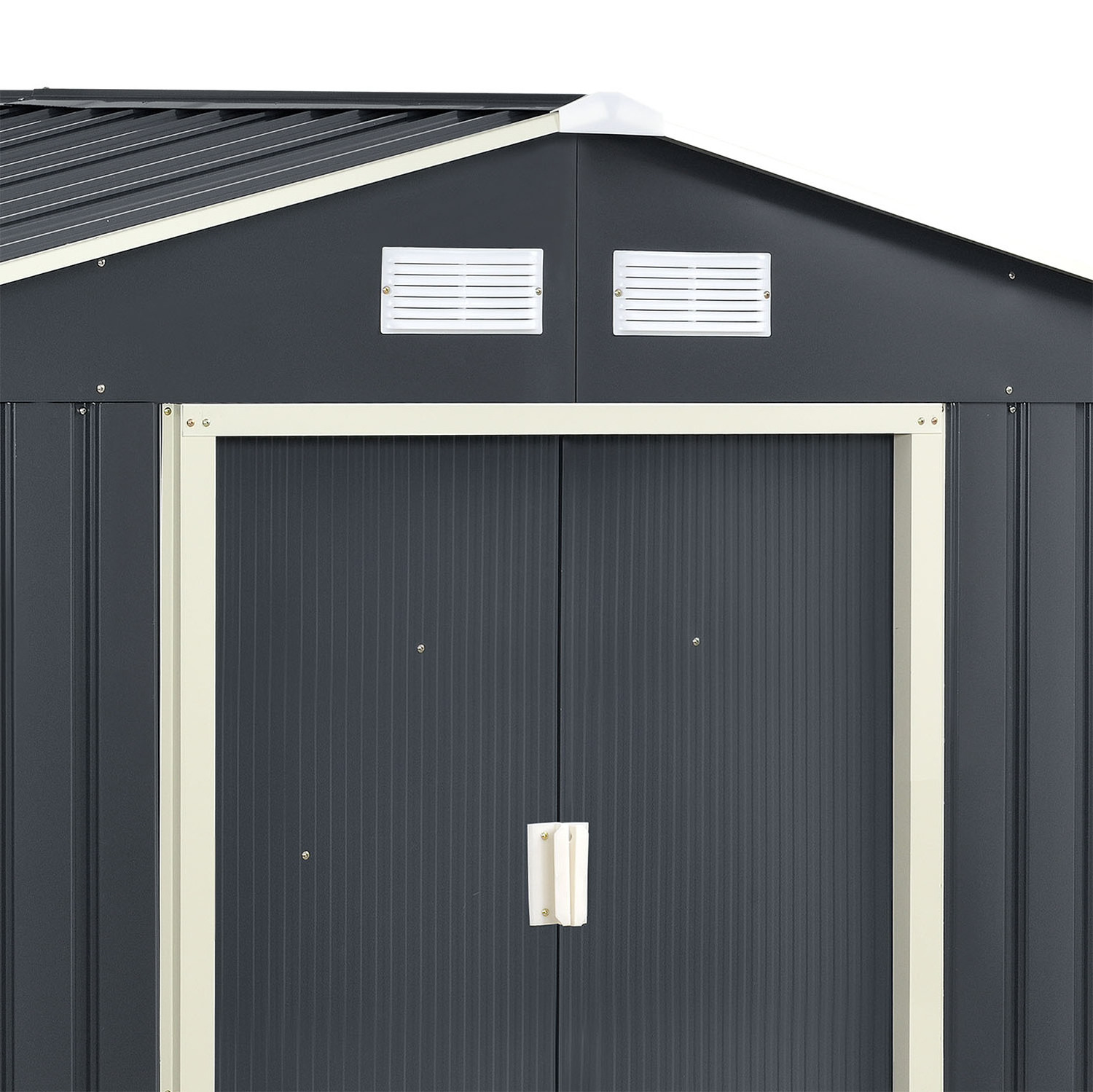 new style outdoor Garden Storage Shed Custom Metal Steel  black shed