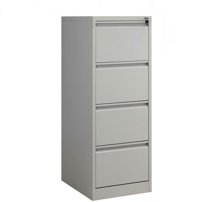 Office furniture vertical steel filing cabinet lockable grey 4 drawer file cabinet