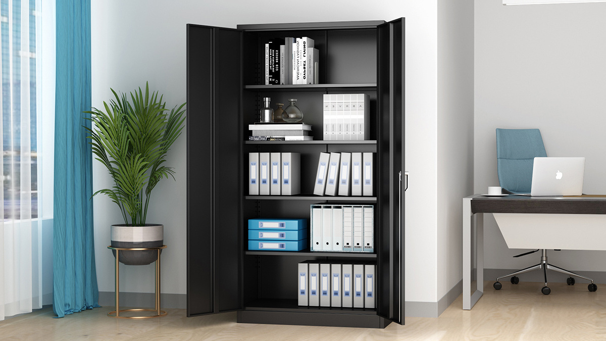 Metal Storage Cabinet with 2 door steel filing cabinet metal office cabinet