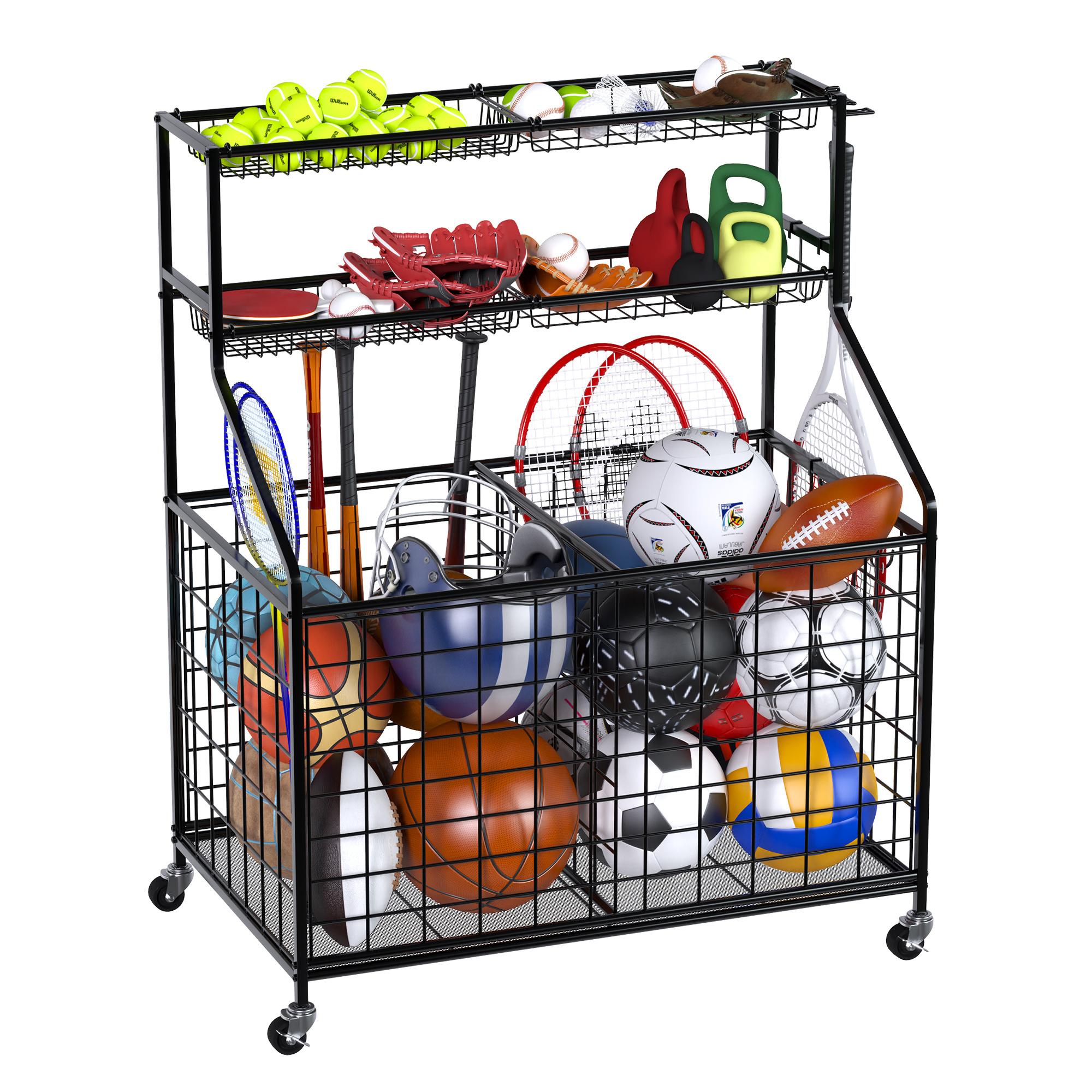 garage organizer sports equipment organizer garage storage home fitness equipment accessories