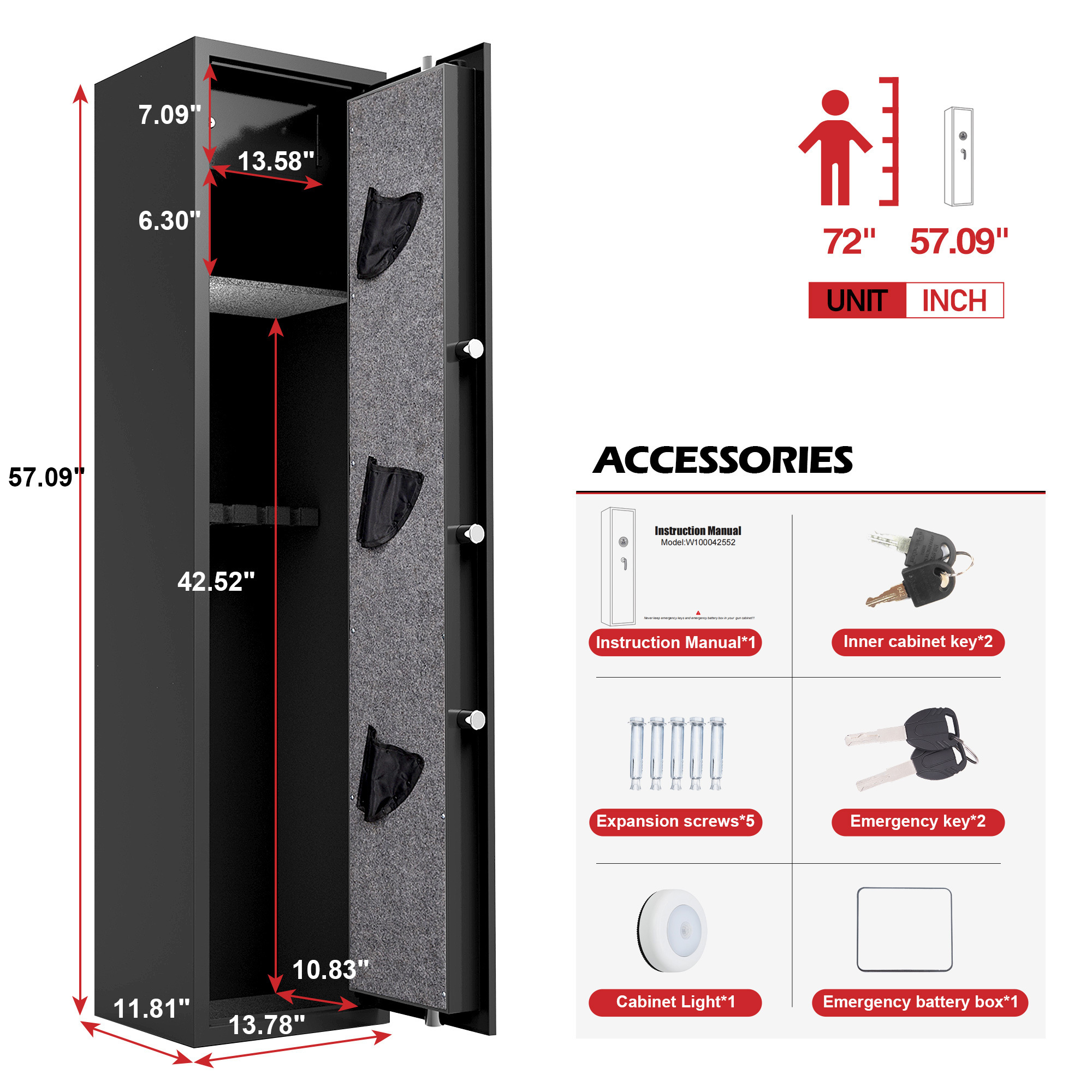 Hot Sale Digit Lock Electronic Gun Safe Large Safes Gun Safe For Wholesale Gun Cabinet