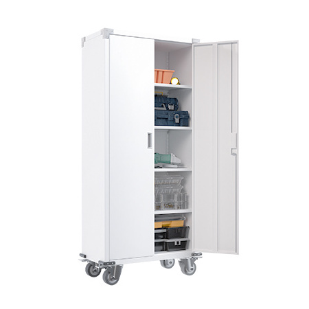 Garage Cabinet Large  Metal Storage Cabinet Garage Locker with Adjustable Shelves  Locking Doors for Office, Pantry, Home