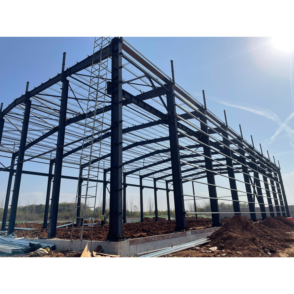 Modern Prefab Steel Structure Building Prefabricated Warehouse/Workshop/Aircraft Hangar/Office