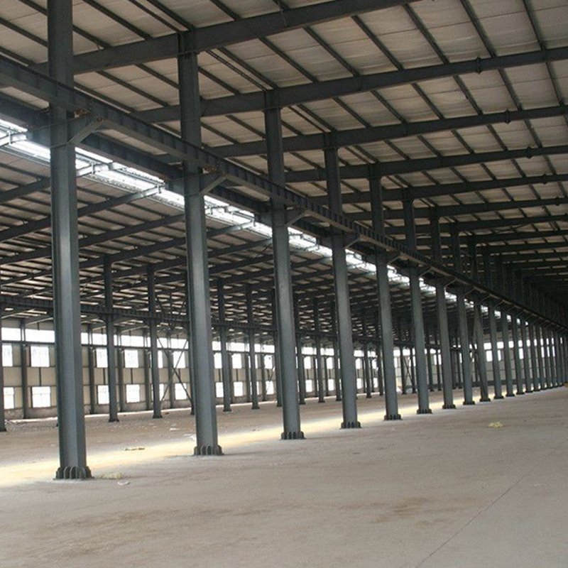 Industrial large span real estate prefabricated building galvanized steel structure workshop factory design for construction