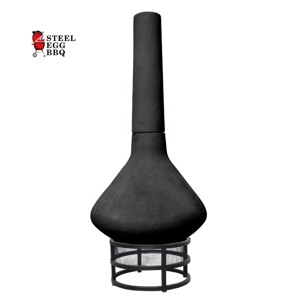 SEB ceramic wood burning chimenea fire pit fireplace for outdoor garden patio