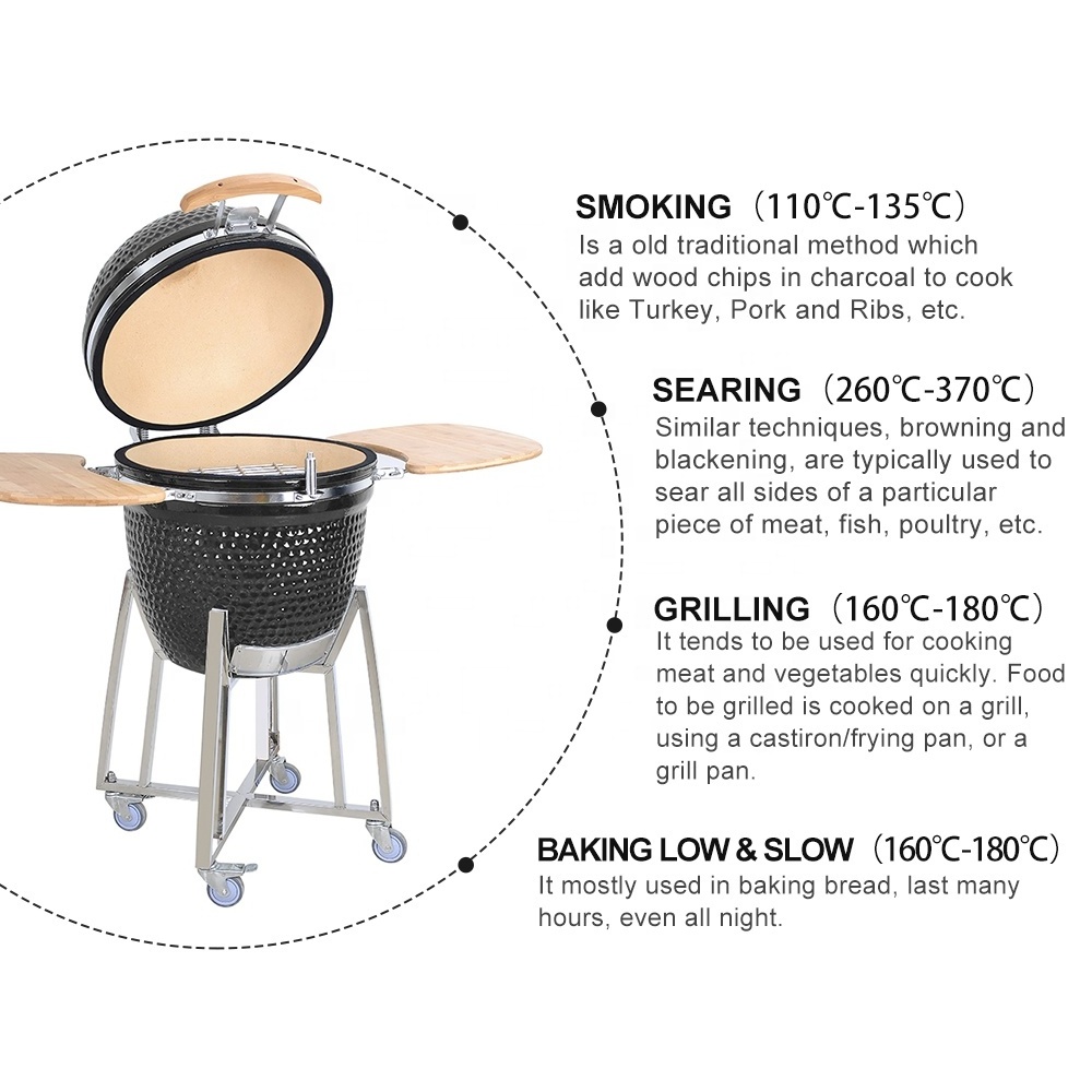 SEB KAMADO / STEEL EGG BBQ german komodo kamado cordierite ceramic keramikgrill primo vision grills rotisarie hibachi kamado