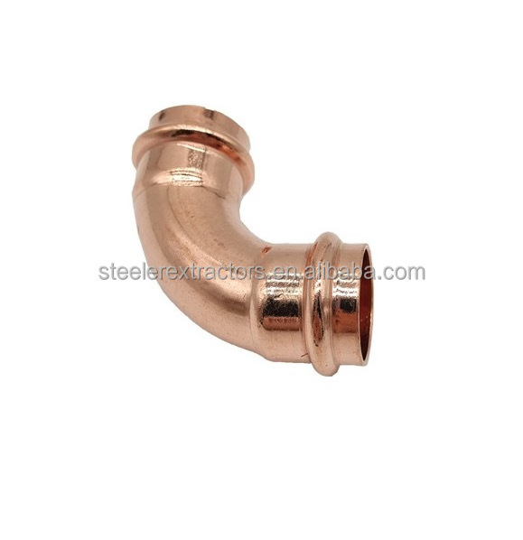 Manufacturer brass compression fitting copper press connection plumbing elbow