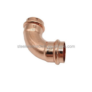 Manufacturer brass compression fitting copper press connection plumbing elbow