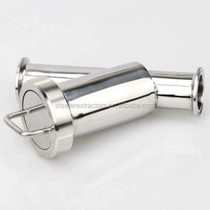 Sanitary Stainless Steel Y-type Strainer/Filter with Tri Clamp Ferrule Connection