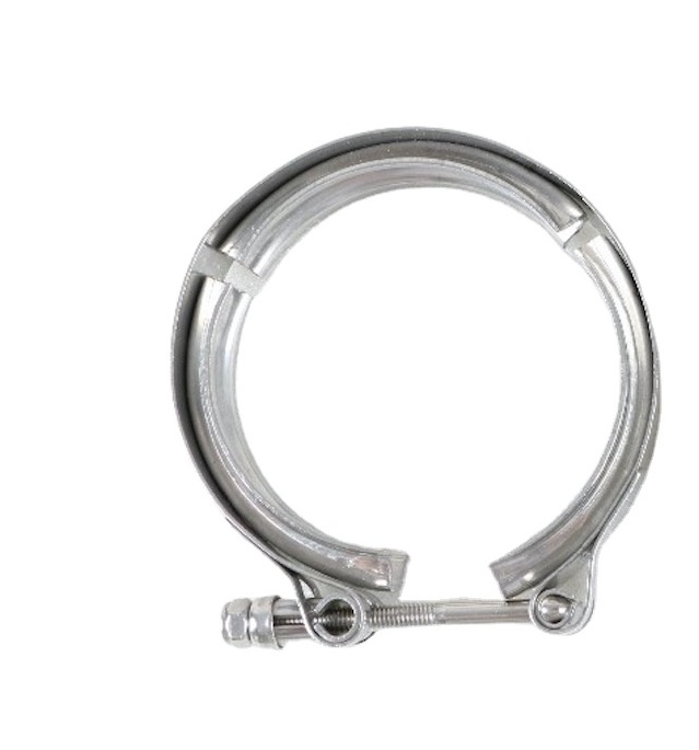 2 inch V Band Clamp & Interlocking Flange Set, Stainless Steel, Exhaust Clamps