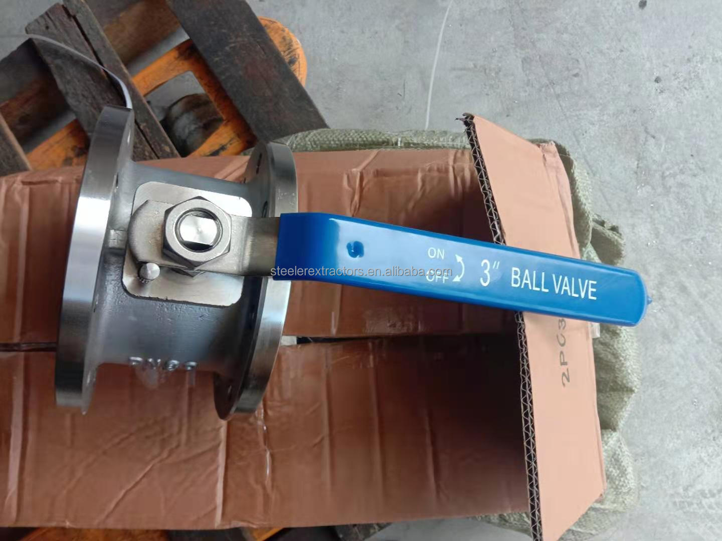 PN40 SS316 Two Piece Flanged 2 Inch 304 Wafer Ball Valve