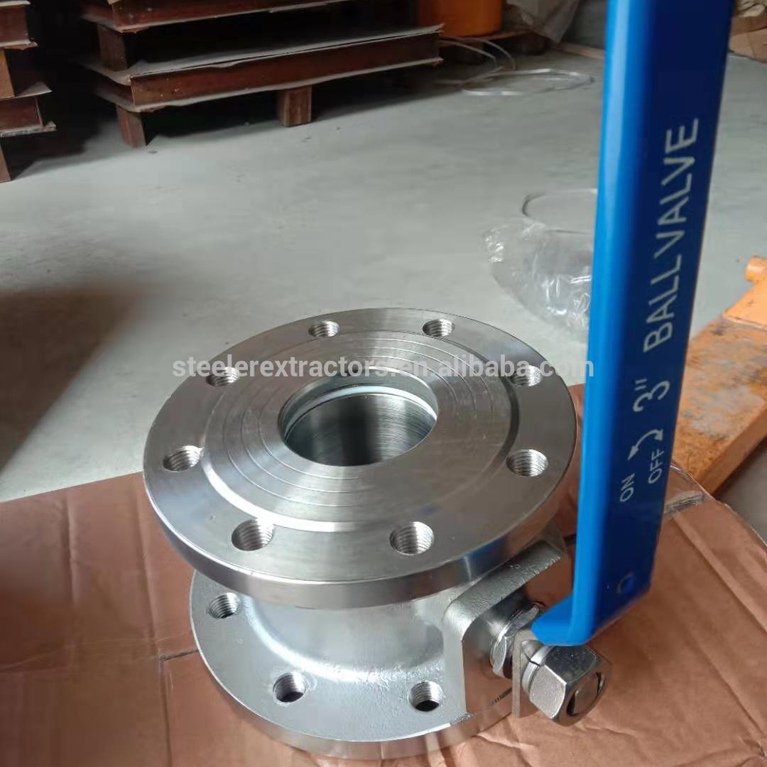 PN40 SS316 Two Piece Flanged 2 Inch 304 Wafer Ball Valve