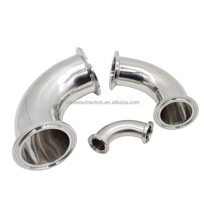 Stainless Steel SS304 Sanitay 90 degree 2" Tri-Clamp elbow