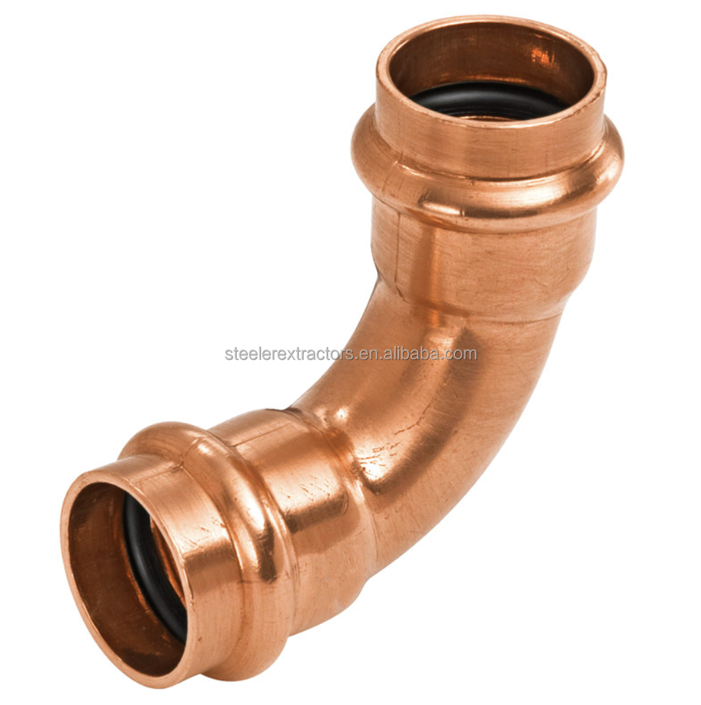 Manufacturer brass compression fitting copper press connection plumbing elbow