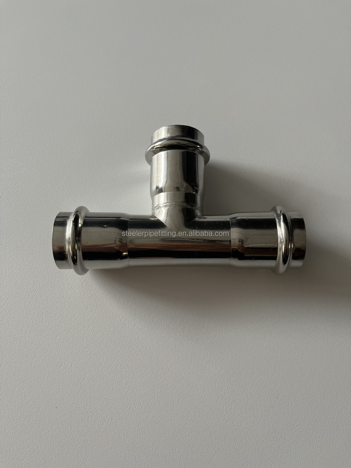 Standard Stainless Steel V Type Press Fittings thread TEE Fittings