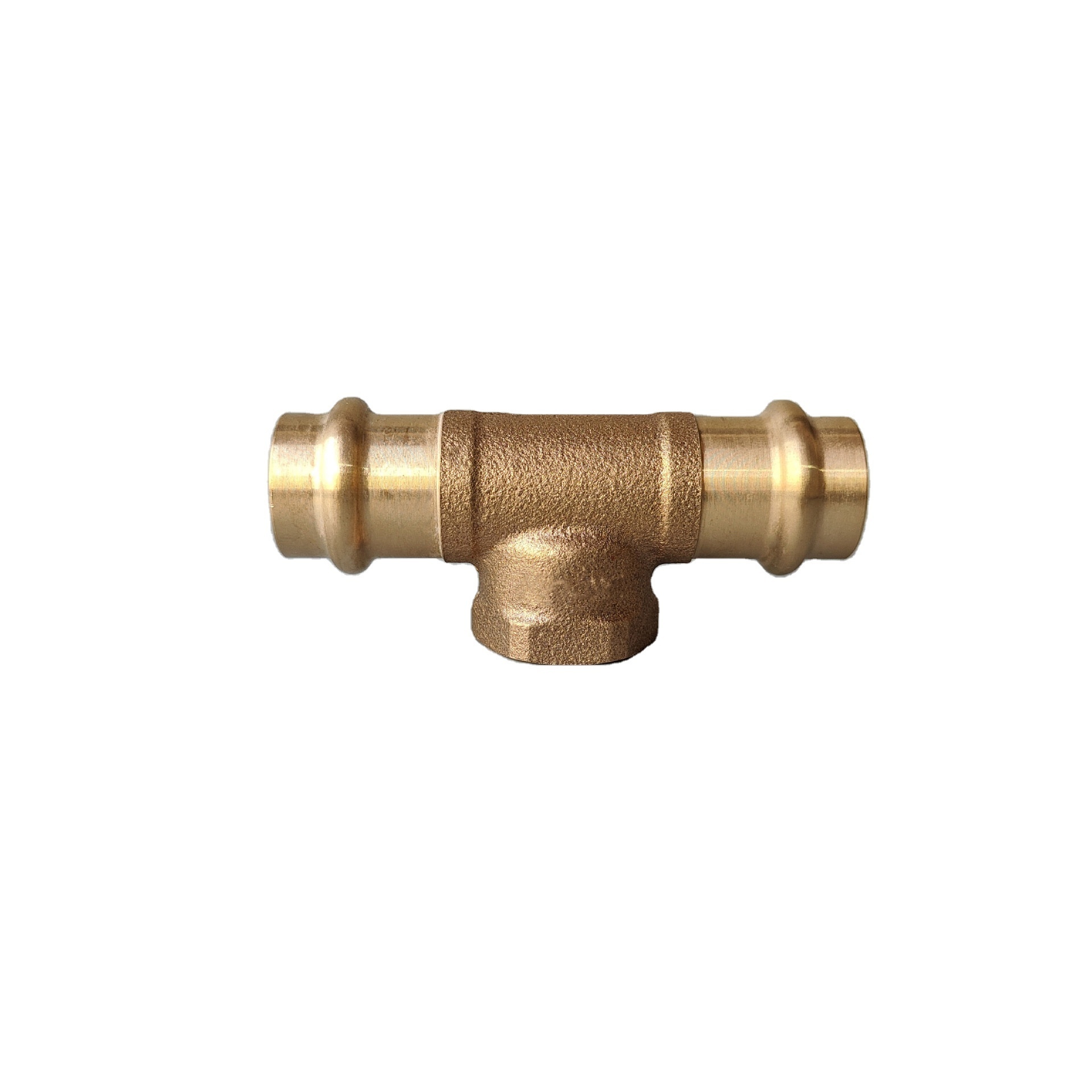 sanitary press fitting copper three way pipe fitting