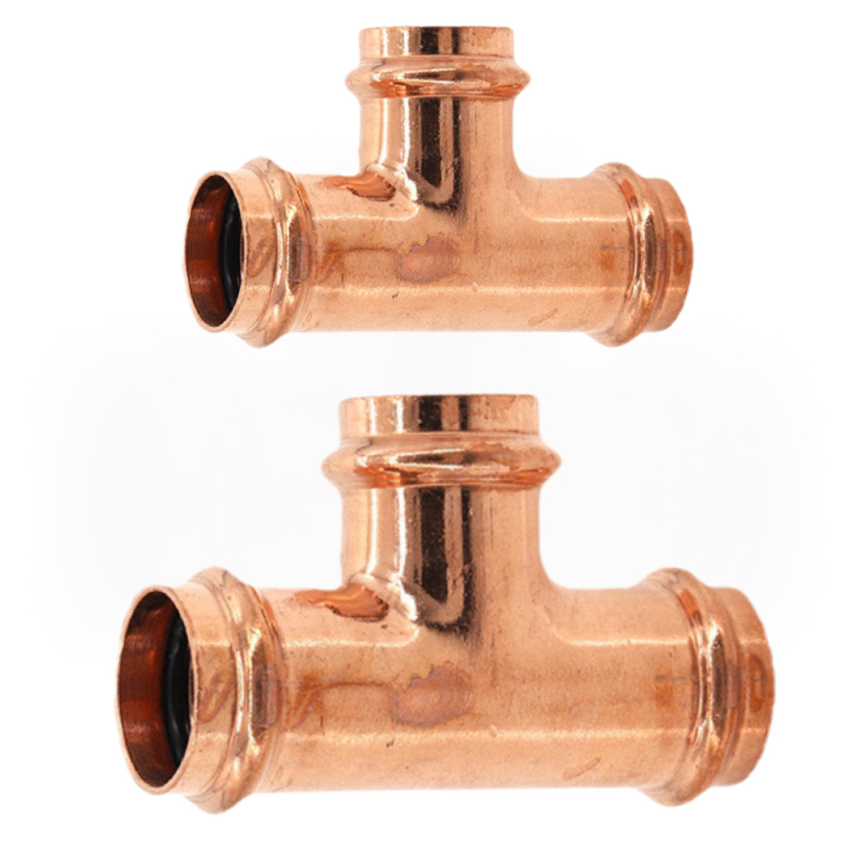 sanitary press fitting copper three way pipe fitting