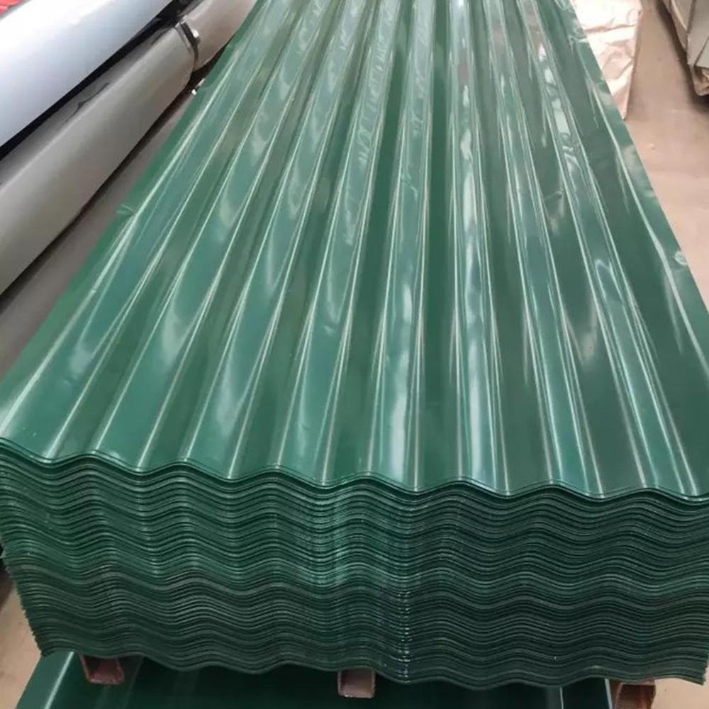 Heat resistance decorative corrugated carbon fiber pvc roof sheet 12 ft metal roofing panels iron color coated roofing sheet