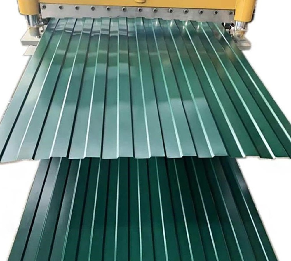 Anti-corrosion product decorative corrugated carbon fiber pvc roof sheet 12 ft metal panels iron color coated roofing sheet