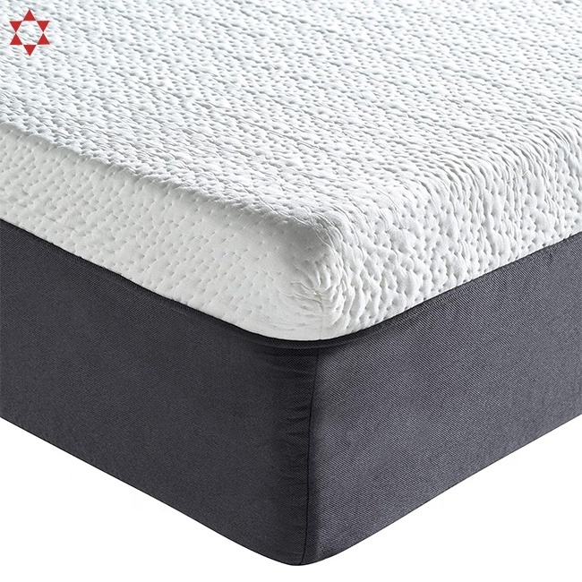 Morden Style Zip Cover Waterproof Double 3 Inch Foam Topper Memory Foam 15 Inch King Mattress