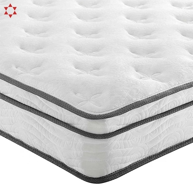 Wholesale No Spring Inner Sleep Mattress Factory Support Bedroom Latex Foam Printed Mattress Cover