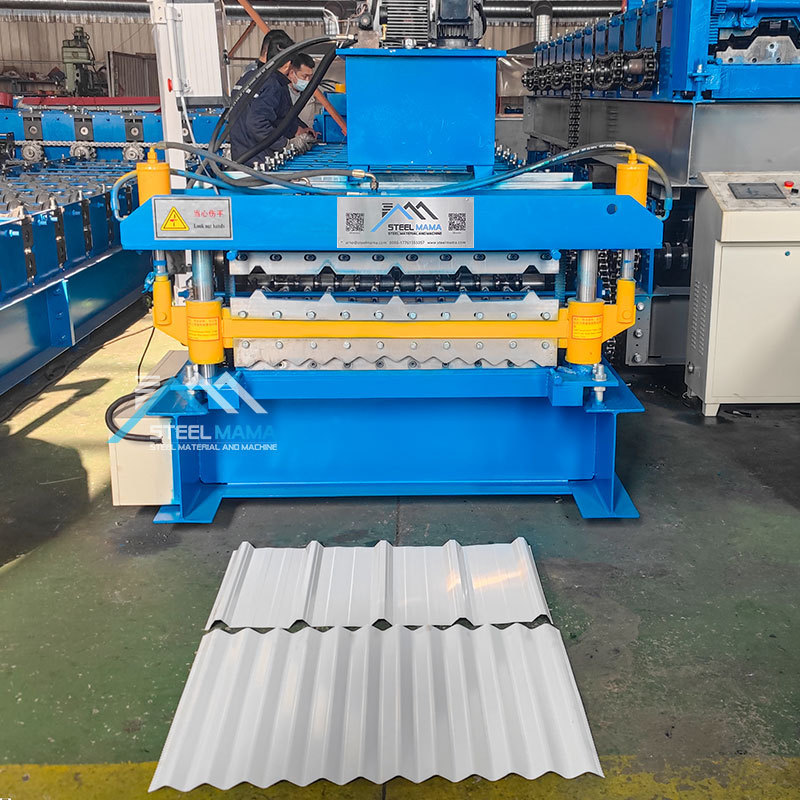 High Quality 5V / Trapezoidal IBR / Corrugated Metal Sheet Double Deck Roll Forming Machine Double Layer Roof Making Machine