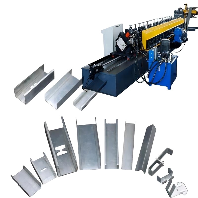 Fully automatic door frame roll forming machine light keel roll forming machine light gauge steel frames roll forming machine