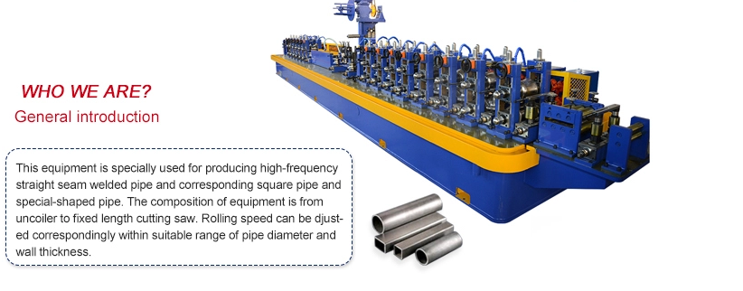 steel downspout round square pipe tube making roll forming machine for erw pipe mill