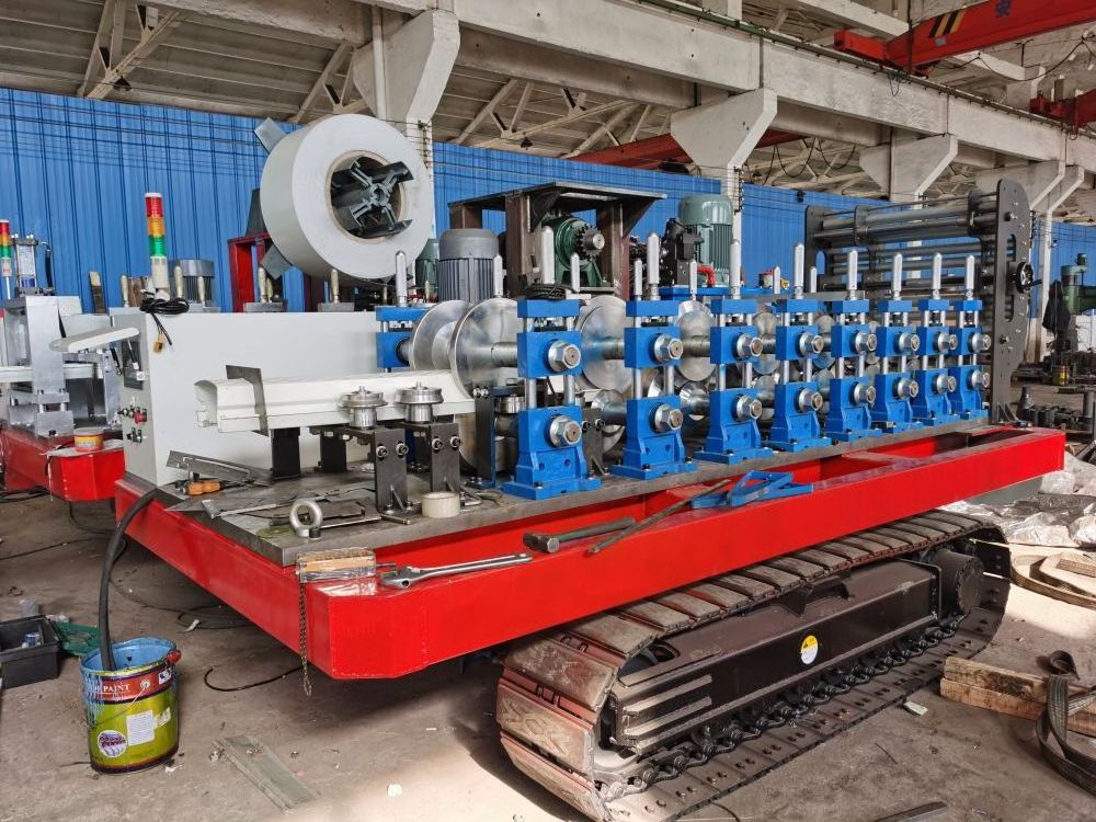 gutter machine portable roll form mobile gutter channel roll forming machine rain gutter sink roll forming machine