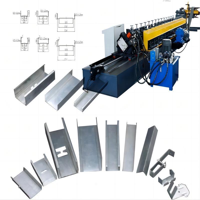 Full Automatic  roll forming machine for ud cd uw cw profiles stud and track roll forming machine