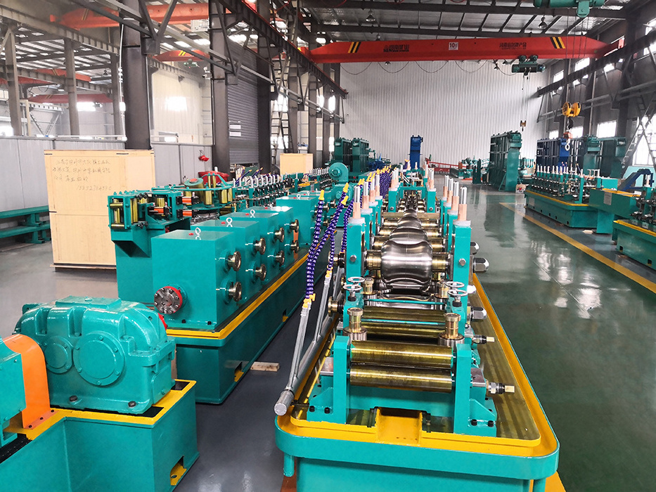 steel downspout round square pipe tube making roll forming machine for erw pipe mill