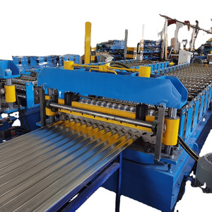 Sheets Roofing Machine Tile Making Machine Corrugated and Trapezoid Roofing Tile Roll Forming Machine Double Layers Metal Steel