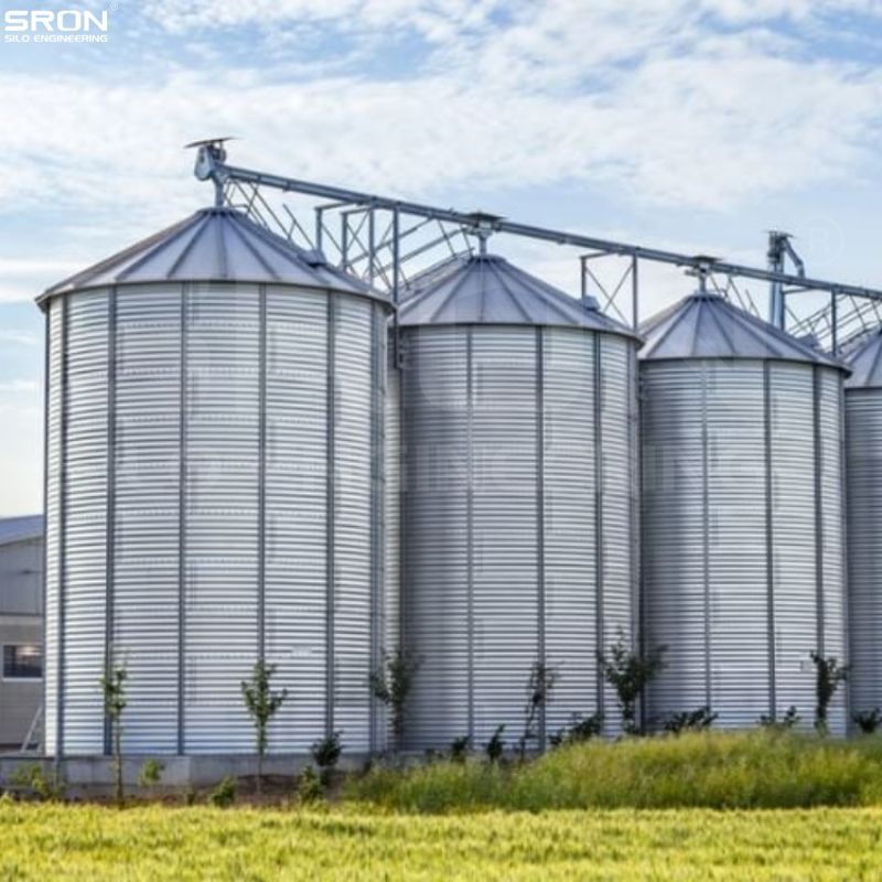 Pellet Hopper Assembly Silo With Sweep Auger