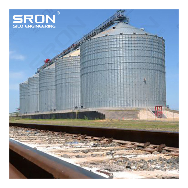 Hot Sale Galvanized Steel Silo Corn Rice Grain Storage Flat Bottom Silo