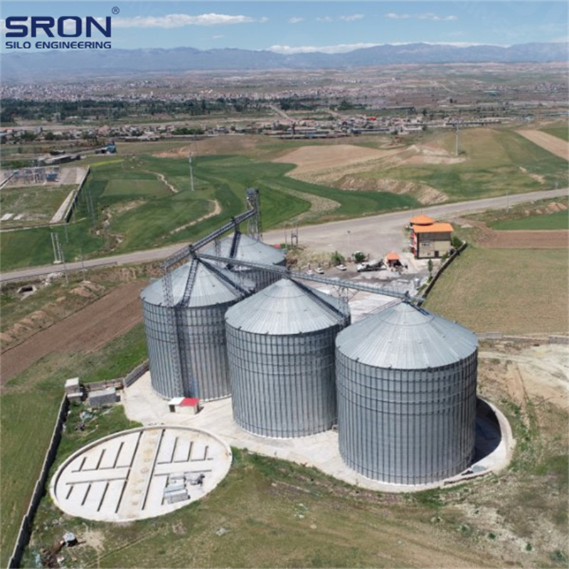 Hot Sale Galvanized Steel Silo Corn Rice Grain Storage Flat Bottom Silo