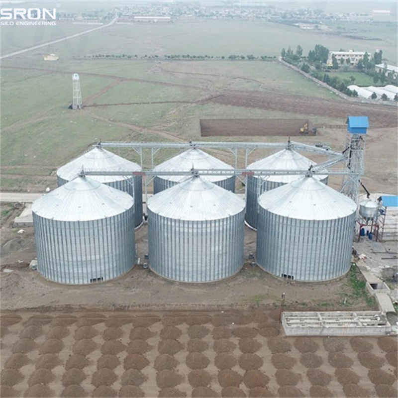 Grain Storage steel silo system, 1000T silo/ 2000T steel silos, 3000T storage silo Customized Feed Pellets Silo / Small Silo