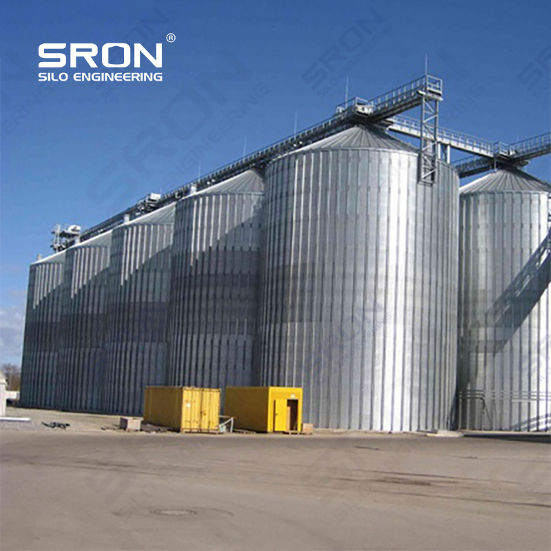 Hot Sale Galvanized Steel Silo Corn Rice Grain Storage Flat Bottom Silo