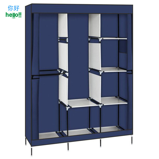 Closet Organizer and Storage Portable Closet Wardrobe Clothes Rack Standing Garment Cabinet