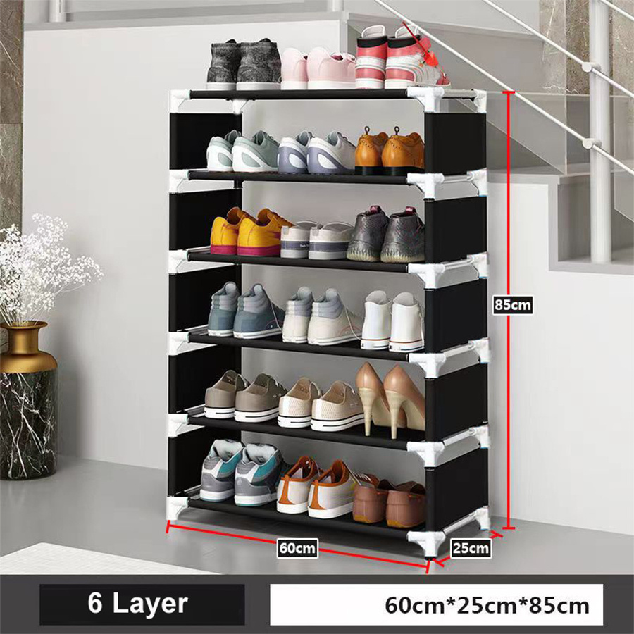 Modern NEW Portable clothes shoe rack organizer cabinet storage 6 Tier shoe rack