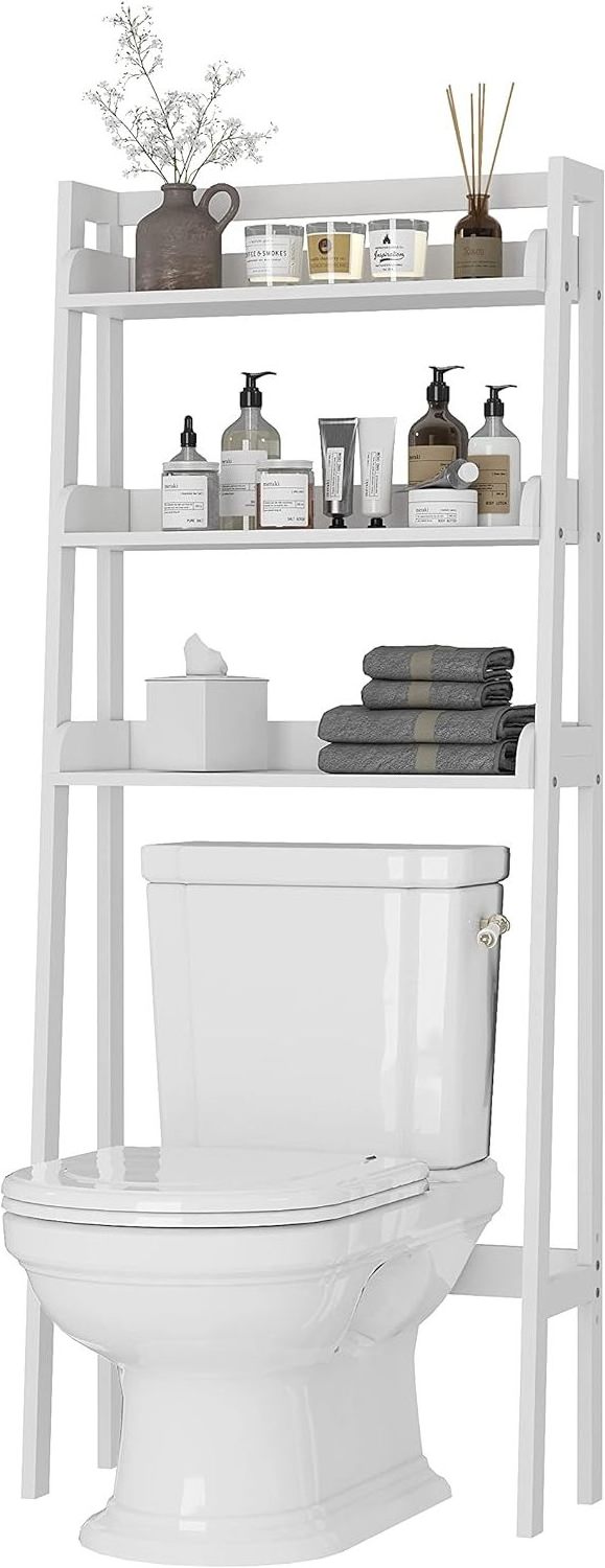 3-Shelf Bathroom Organizer Over The Toilet, 3-Tier Shelf, Spacesaver