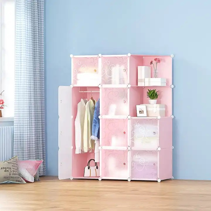 Portable Kid Wardrobe Child Dresser Clothes Closet Baby Bedroom Armoire