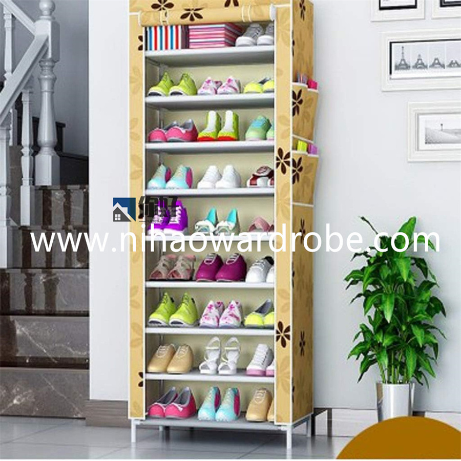 Clear Plastic Pp Storage Products 10 Cubes Shoe Rack