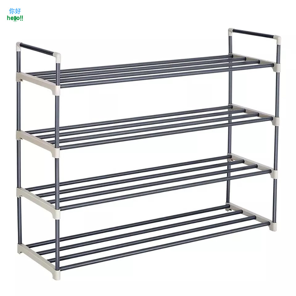 Large 5-tier Metal Shoe Shelf Space Saving Storage Organizer For Closet Bedroom